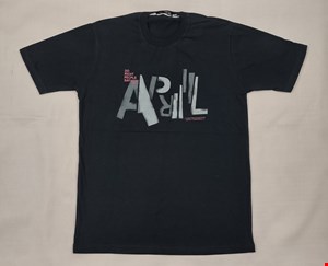 تیشرت April اسپرت سفید مشکی