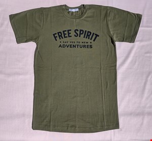 تیشرت مردانه کد ۶۰ طرح free spirit 
